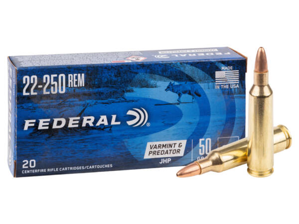 Federal Varmint & Predator - 22-250 REM (50gr)