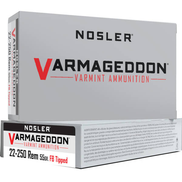 Nosler Varmageddon - 22-250 REM (55gr)