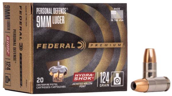 Federal Premium HydraShok - 9mm Luger (124gr)